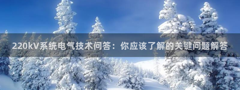 凯发k8娱乐：220kV系统电气技术问答：你应该了